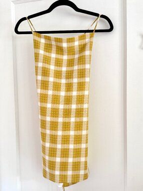 Jagger & Stone (JGR & STN) Selma Mini Dress | Gingham Yellow | US 6